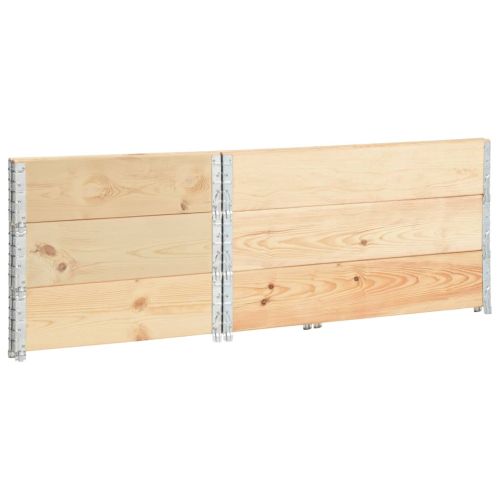 Палетни страници, 3 бр, 50x100 см, борова дървесина масив