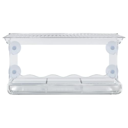 Хранилки за птици за прозорец, 2 бр, акрил, 30x12x15 см