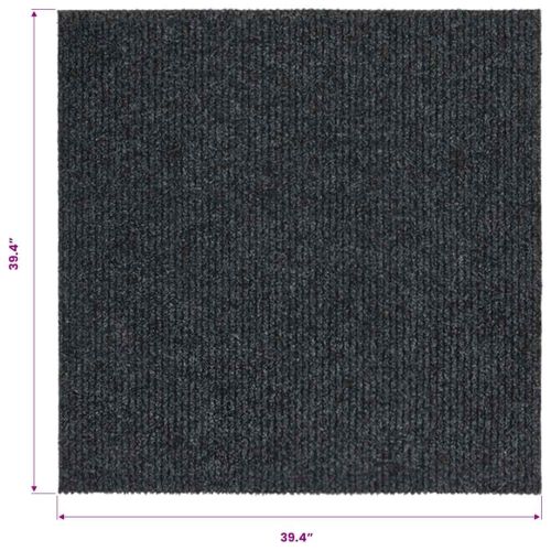 Абсорбиращо мръсотията килимче, 100x100 см, антрацит