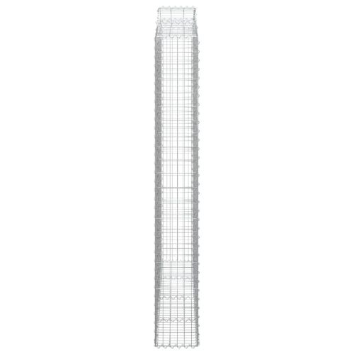Дъговидна габионна кошница 200x30x220/240 см поцинковано желязо