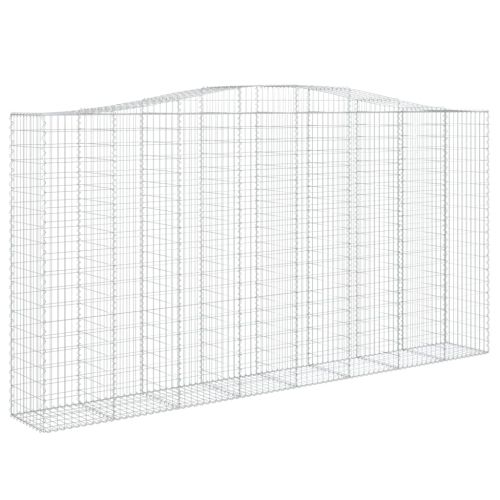Дъговидна габионна кошница 400x50x200/220 см поцинковано желязо