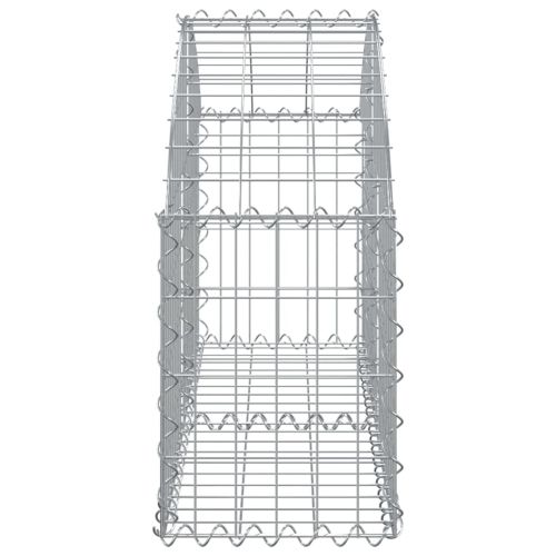 Дъговидна габионна кошница 100x30x40/60 см поцинковано желязо