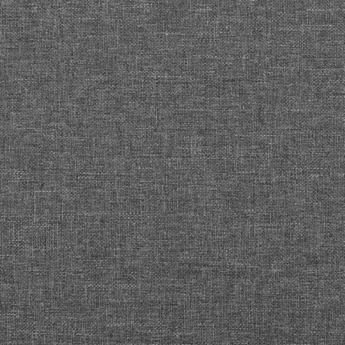 Горна табла за легло с уши, тъмносива, 83x23x118/128 см, плат