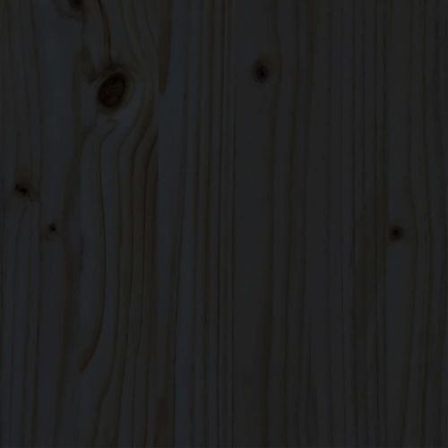 Рамка за легло черна масивно дърво 75x190 см Small Single