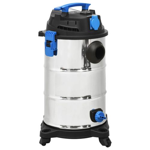 Прахосмукачка за мокро и сухо почистване 1200 W 30 л сребриста