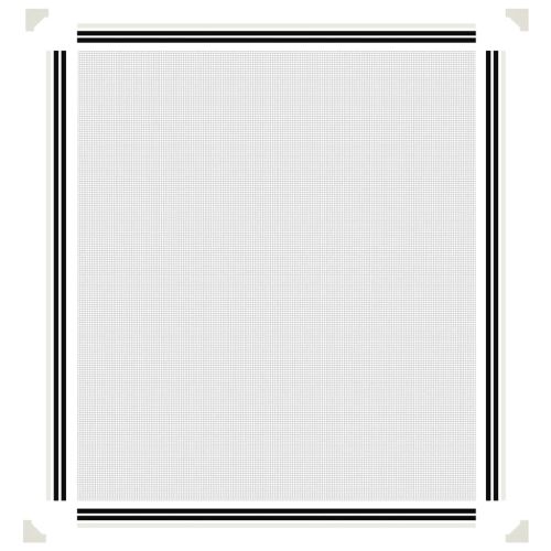 Магнитна мрежа против насекоми за прозорци, бяла, 130x150 см