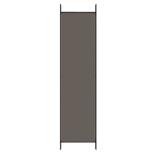 Параван за стая, 3 панела, антрацит, 150x220 cм, текстил