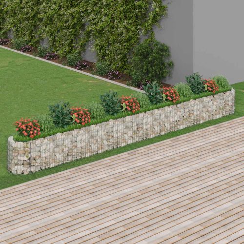 Габион повдигната леха, поцинковано желязо, 540x50x50 cм