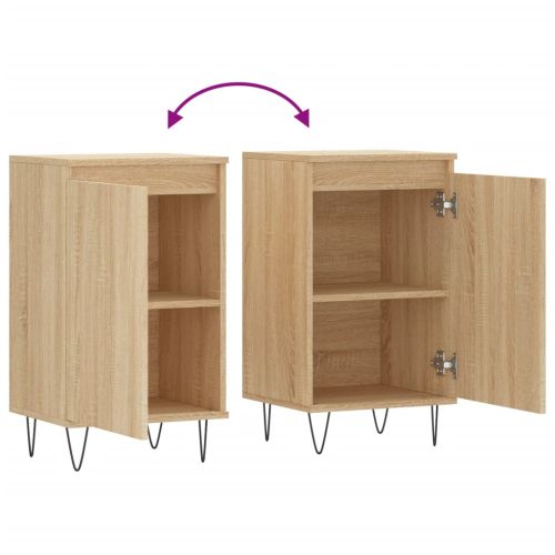 Бюфети 2 бр дъб сонома 40x35x70 см инженерно дърво