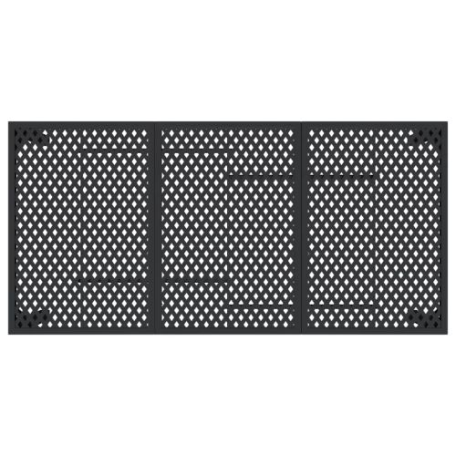 Градинска маса антрацит 165x80x72 cм стомана