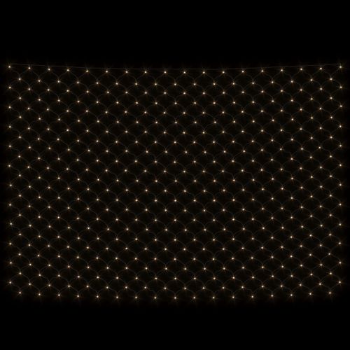 Коледна светеща мрежа топло бяла 3x3 м 306 LED закрито/открито