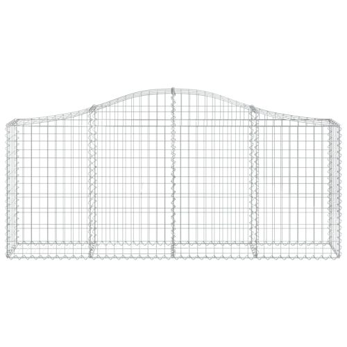 Габионни кошници арка 3 бр 200x30x80/100 см поцинковано желязо