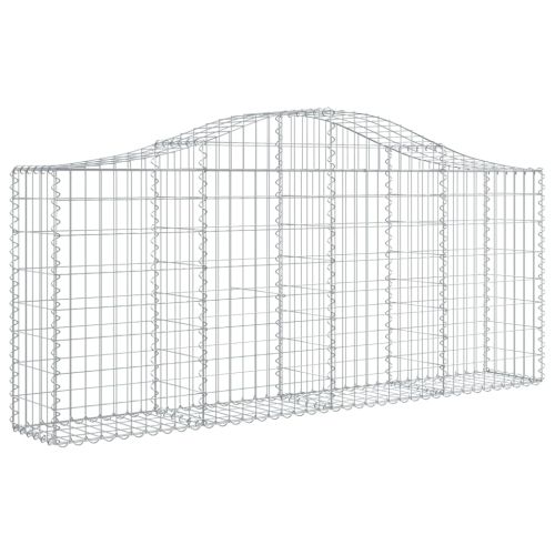 Габионни кошници арка 7 бр 200x30x80/100 см поцинковано желязо