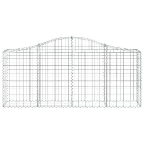 Габионни кошници арка 7 бр 200x30x80/100 см поцинковано желязо