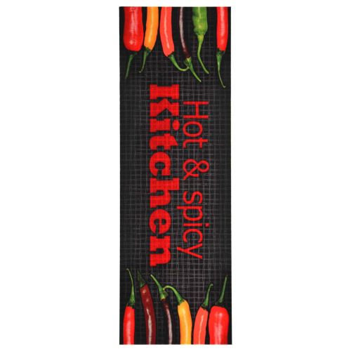 Кухненско килимче, перимо, надпис "Hot & Spicy", 60x300 см
