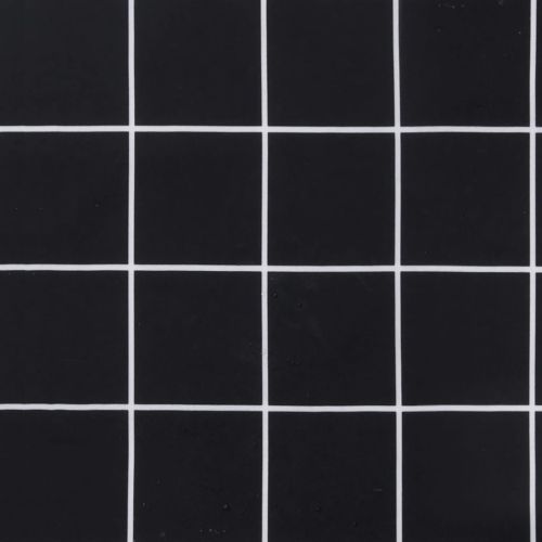 Възглавници за градински стол 4 бр черно каре 50x50x3 см плат