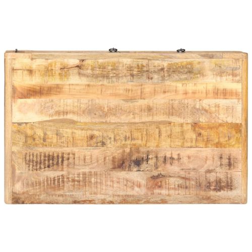 Маса за кафе, 90x60x29 см, грубо мангово дърво