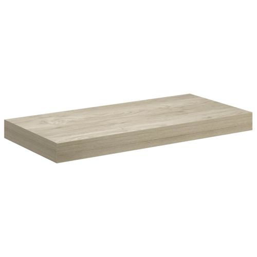 Окачен стенен рафт, дъб, 50x23,5x3,8 см, МДФ