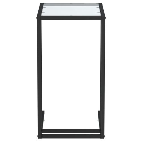 Странична маса за компютър прозрачна 50x35x65см закалено стъкло