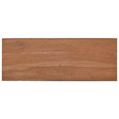Конзолна маса, 80x30x80 см, тиково дърво масив