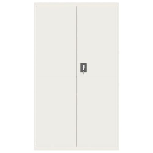 Шкаф за папки бял 105x40x180 см стомана