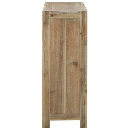 Библиотека с 3 рафта, 80x30x80 см, акациево дърво масив