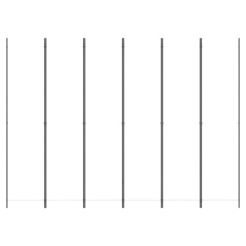 Параван за стая, 6 панела, бял, 300x220 см, текстил