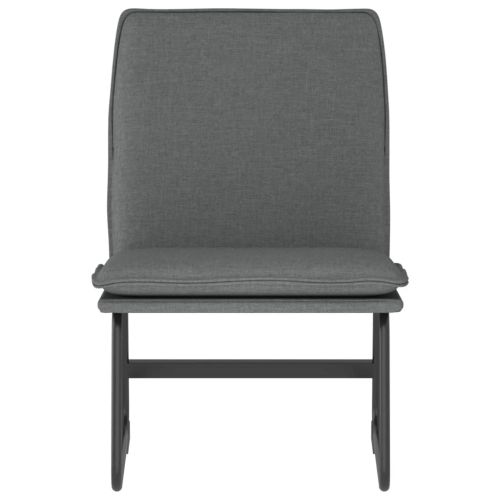 Стол шезлонг, тъмносив, 52x75x76 см, текстил