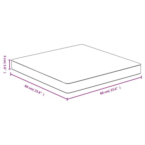 Плот за маса 60x60x4 см бамбук