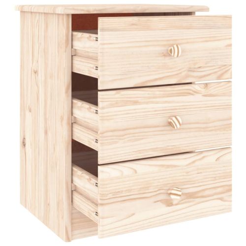 Нощно шкафче ALTA 41x35x55,5 см бор масив