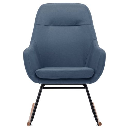 Люлеещ се стол, син, текстил
