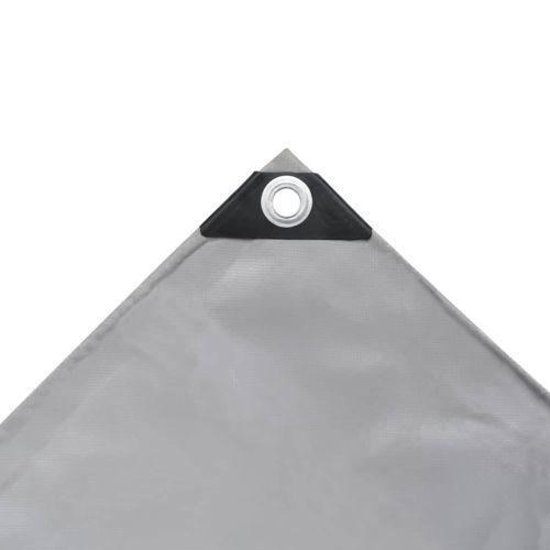 Брезентово платнище, 650 г/м², 4x5 м, сиво