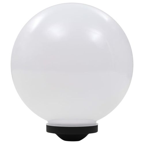 Градински соларни лампи, LED, 2 бр, сферични, 30 см, RGB