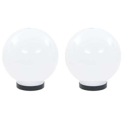 Градински сфери за LED лампи, 2 бр, 20 см, PMMA