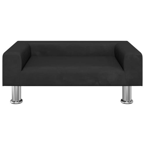 Кучешко легло черно 70x45x26,5 см кадифе