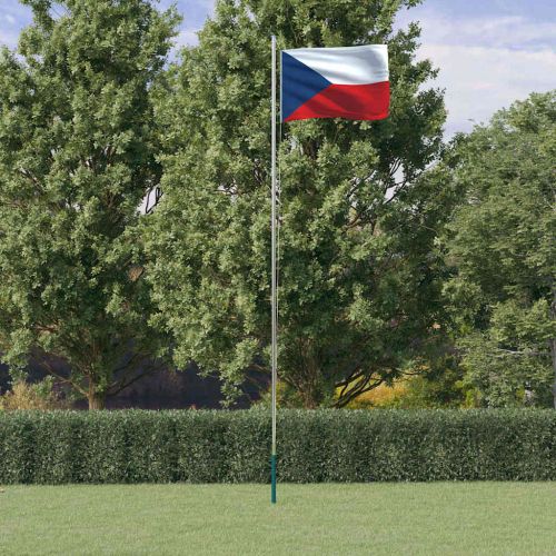 Флаг на Чехия и стълб 6,08 м алуминий