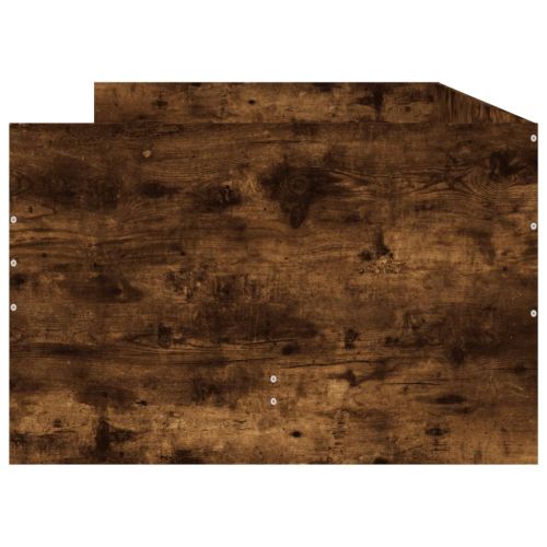 Рамка за легло с чекмеджета опушен дъб 75x190 см Small Single