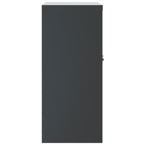 Шкаф за папки антрацит 79x40x90 см стомана