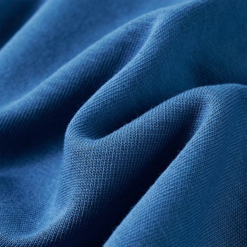 Детски суитшърт с качулка, син, 128