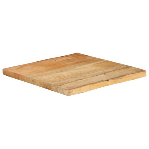 Плот за маса, 80x80x3,8 см, жив ръб, масивно дърво манго