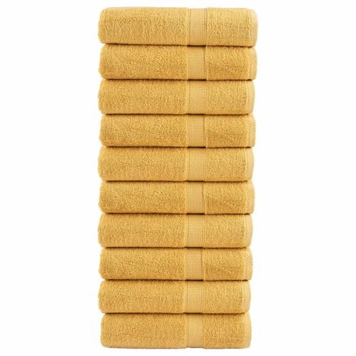 Премиум хавлиени кърпи SOLUND 10 бр злато 100x150 см 600 gsm