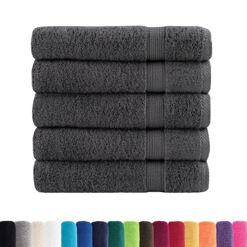 Премиум хавлии SOLUND 25 бр антрацит 100x150 см 600 gsm