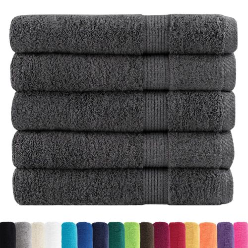 Премиум сауна кърпи SOLUND 25 бр антрацит 80x200 см 600 gsm
