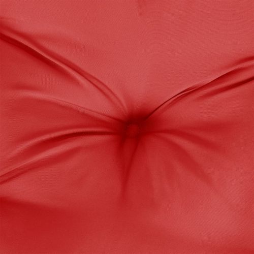 Палетна възглавница, червена, 70x70x12 см, текстил