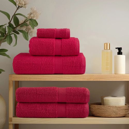 Премиум кърпи SOLUND 10 бр червени 100x200 см 600 gsm