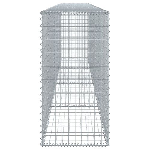 Габионна кошница с покритие, 400x50x100 см, поцинковано желязо