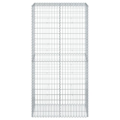 Габионна кошница с покритие, 100x50x200 см, поцинковано желязо