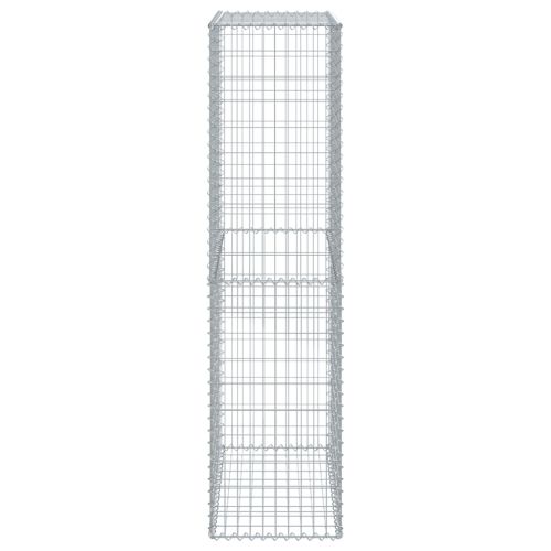 Габионна кошница с покритие, 100x50x200 см, поцинковано желязо
