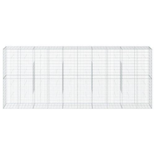 Габионна кошница с покритие, 500x50x200 см, поцинковано желязо