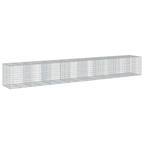 Габионна кошница с покритие, 750x100x100 см, поцинковано желязо